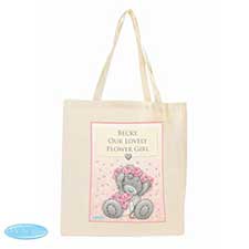 Personalised Me to You Flower Girl Bridesmaid Wedding Cotton Bag Image Preview
